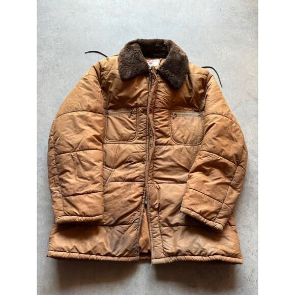 Vintage 60s Field & Stream Gordon & Ferguson Puffer Down Coat Talon Zip Men’s XL - Picture 1 of 9